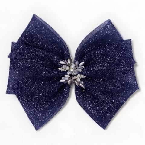 Best luxury navy hair bow for kids