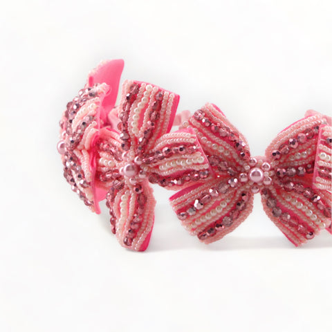 Luxury Pink Bow Hair Accessories for Girls