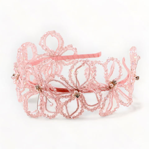 Girls Pink Headbands crystal