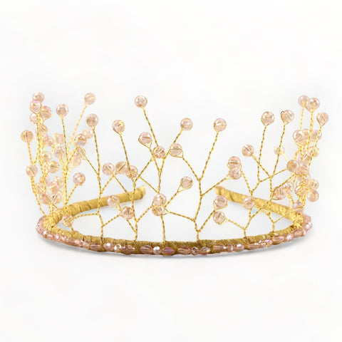 Best gold crystal tiara headbands
