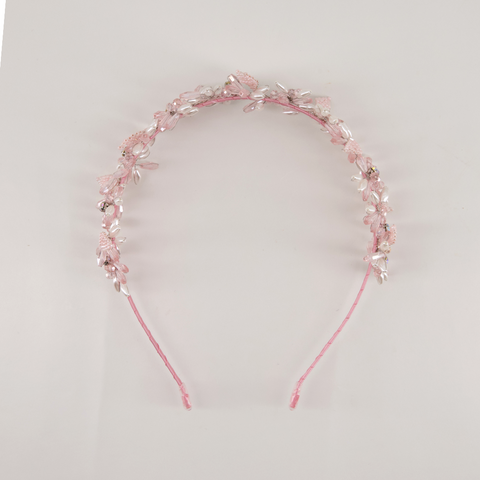 Girls Pink hair accessories and flower tiaras by Sienna Likes to Party Accessries