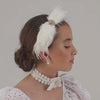 Designer Vintage Hair Accessories White - Sienna Likes To Party 