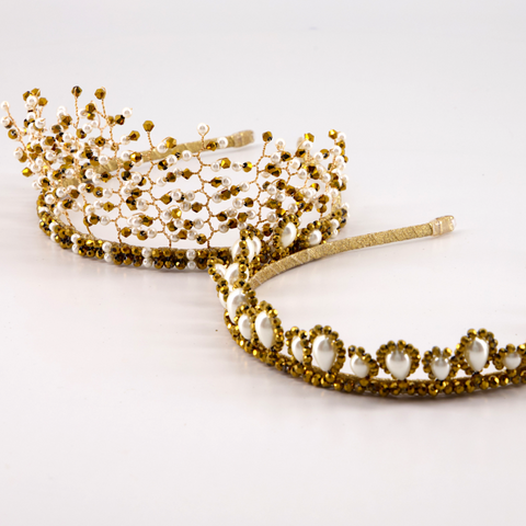 Luxury Girls Gold Tiaras and Crowns by Sienna Likes to Party
