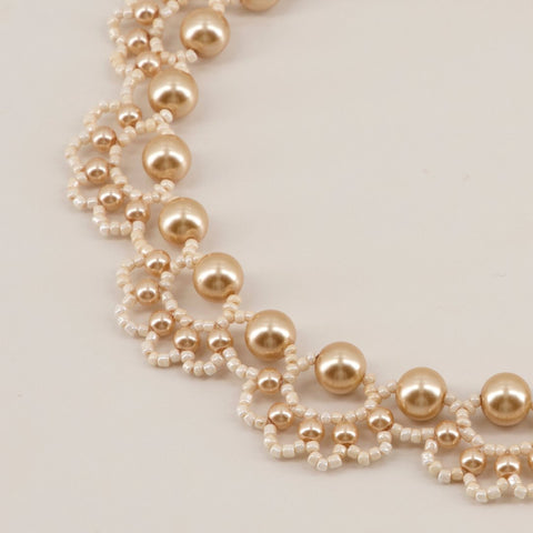 The Designer Charise Lace Pearl Necklace.