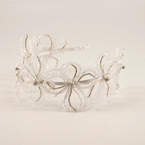 The Fidelia Crystal Statement Butterfly Headband.