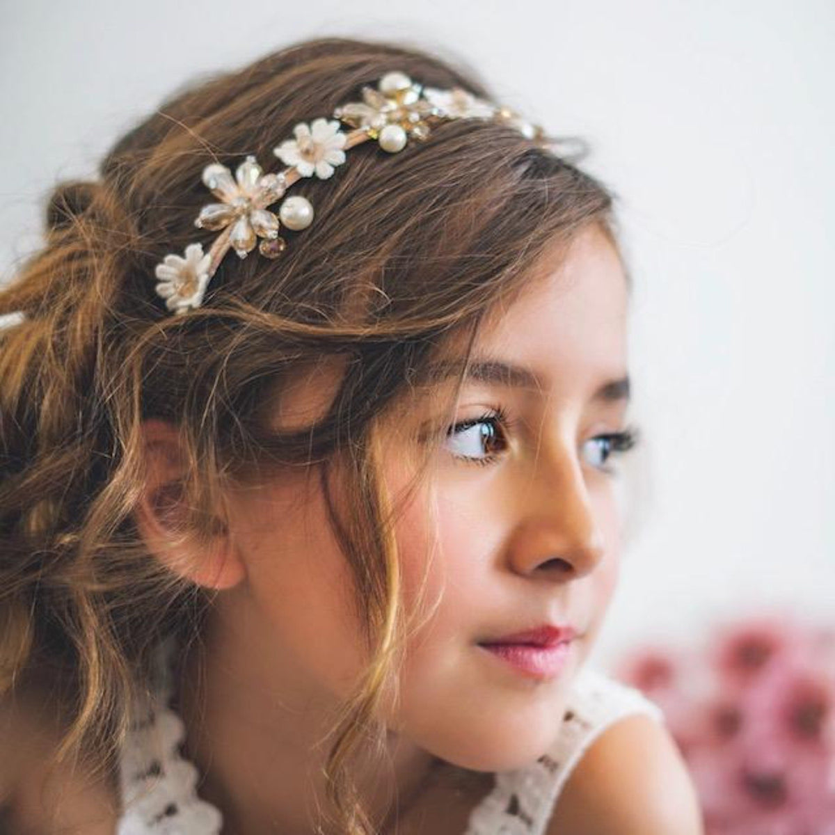 Designer Crystal Headbands Blush - Sienna Likes To Party 