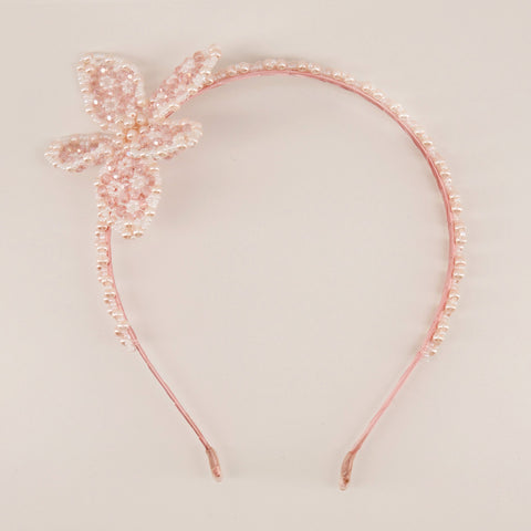 The Luxury Ettie Pearl Flower Designer Girls Headband.
