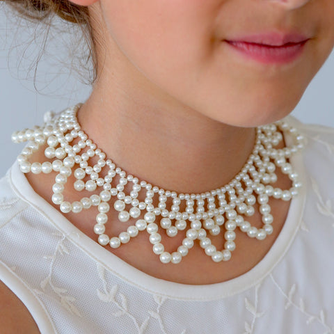 The Sadira Pearl Designer Statement Necklace.