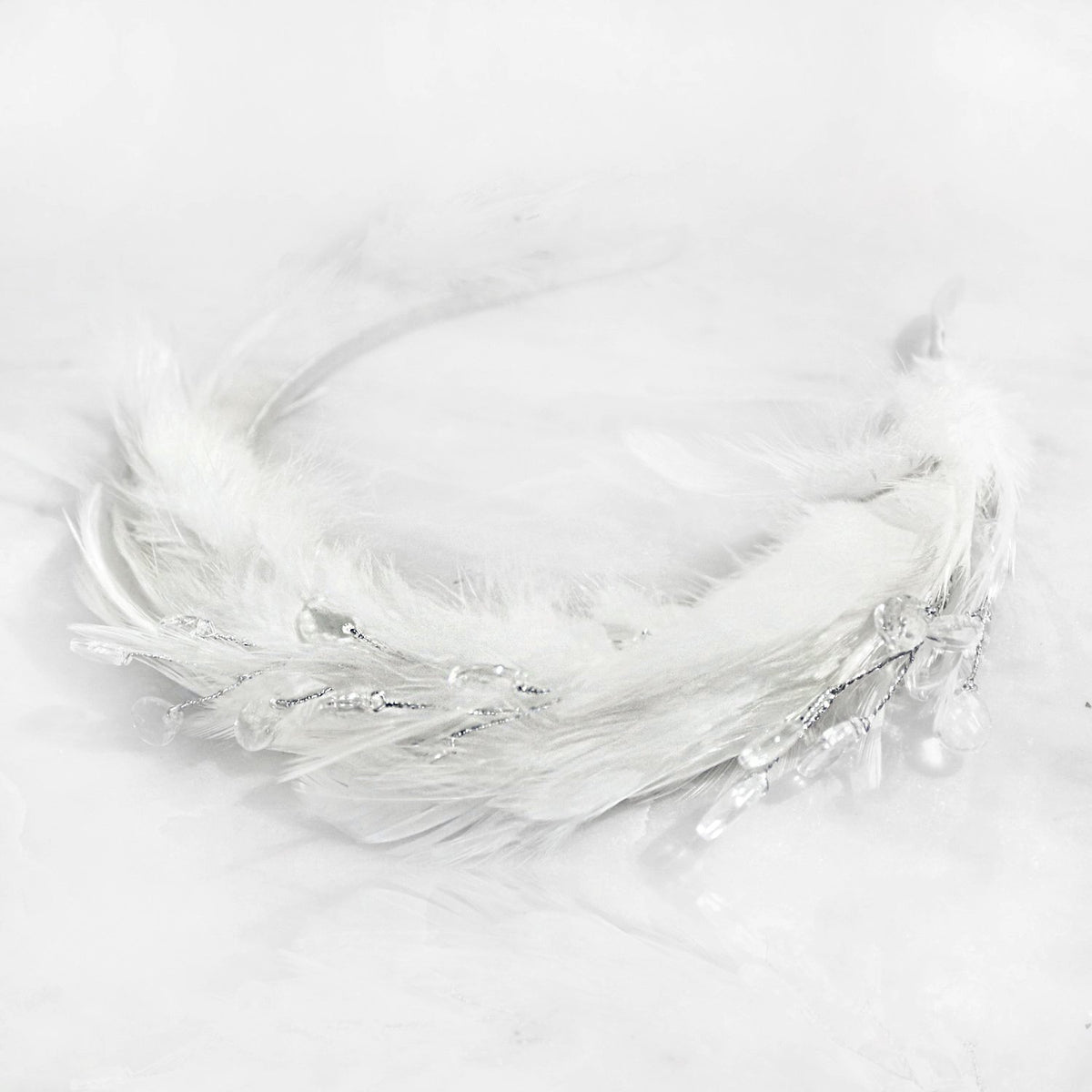 Swan Feather Hairband Swan Headpiece - Etsy main image 2