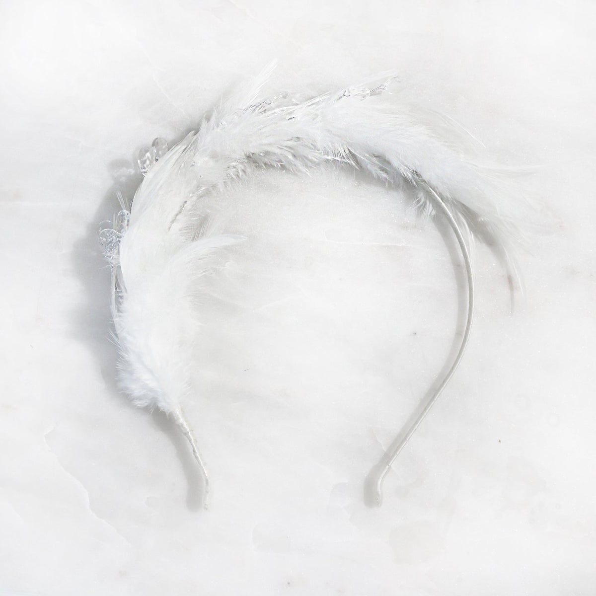 Swan Feather Hairband Swan Headpiece - Etsy main image 3