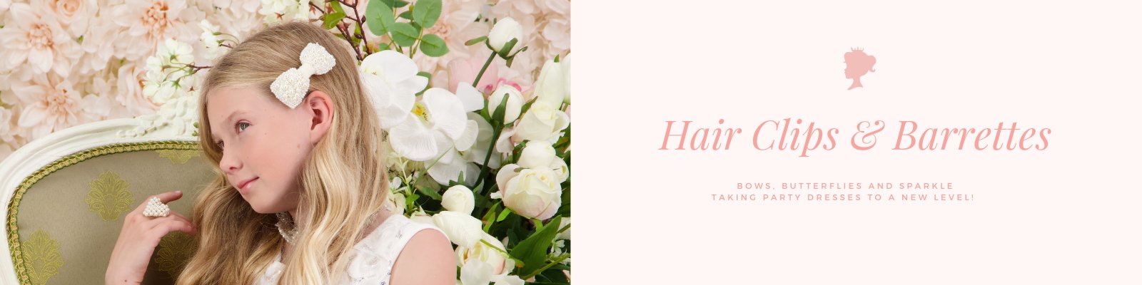 Luxury handmade hair clips and barrettes for girls, featuring intricate beading, pearls, and sparkling embellishments—perfect for weddings, birthdays, and stylish everyday wear.