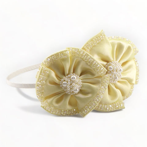 Girls Lemon Flower Hair Accessories by Sienna Likes to Party