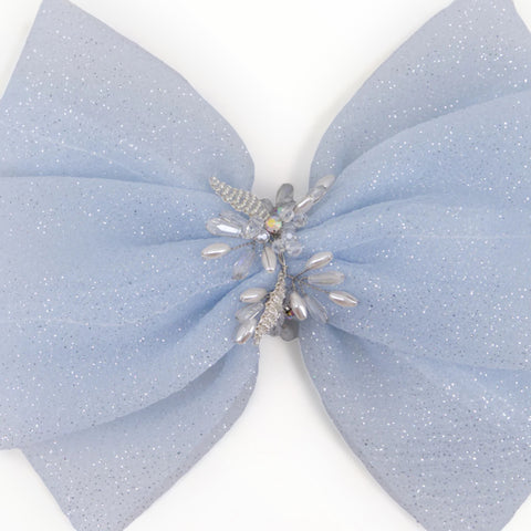 best large blue bows for children by Sienna Likes to Party