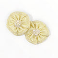 Toddlers pale lemon hair clip sets