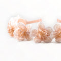 Mini Princess Hair Accessories in white and apricot