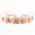 Apricot Flower Crown with lace for flower girls