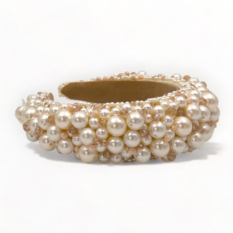 Best Designer Girls Pearl and Crystal Padded Headband