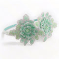 Luxury Designer Childrens Hair Accessories in Mint by Sienna Likes to Party