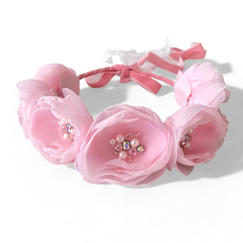 Designer Girls Hair Crowns pink