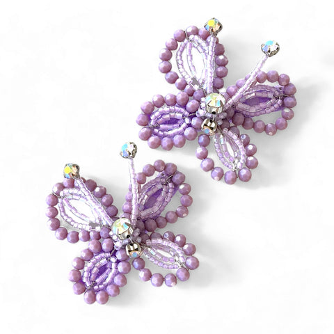 Buy lilac and purple Luxury Toddler Clip Sets.  Each butterfly is handcrafted to create adorable butterflys with crystals an rainbow diamantes by Sienna Likes to Party