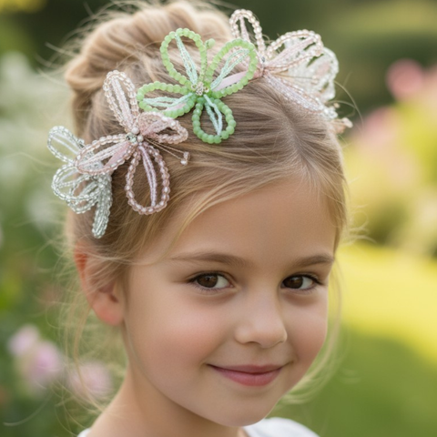 Buy girls designer luxury crystal butterfly headband by Sienna Likes to Party, luxury hair accessories for children
