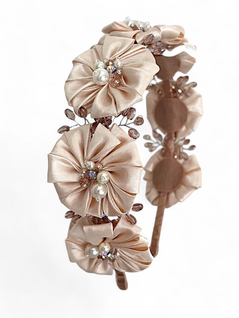 Designer Girls Blush Headband - Flower