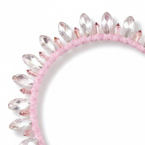 Designer Girls Pink Crystal Princess Crown - The Reina Tiara