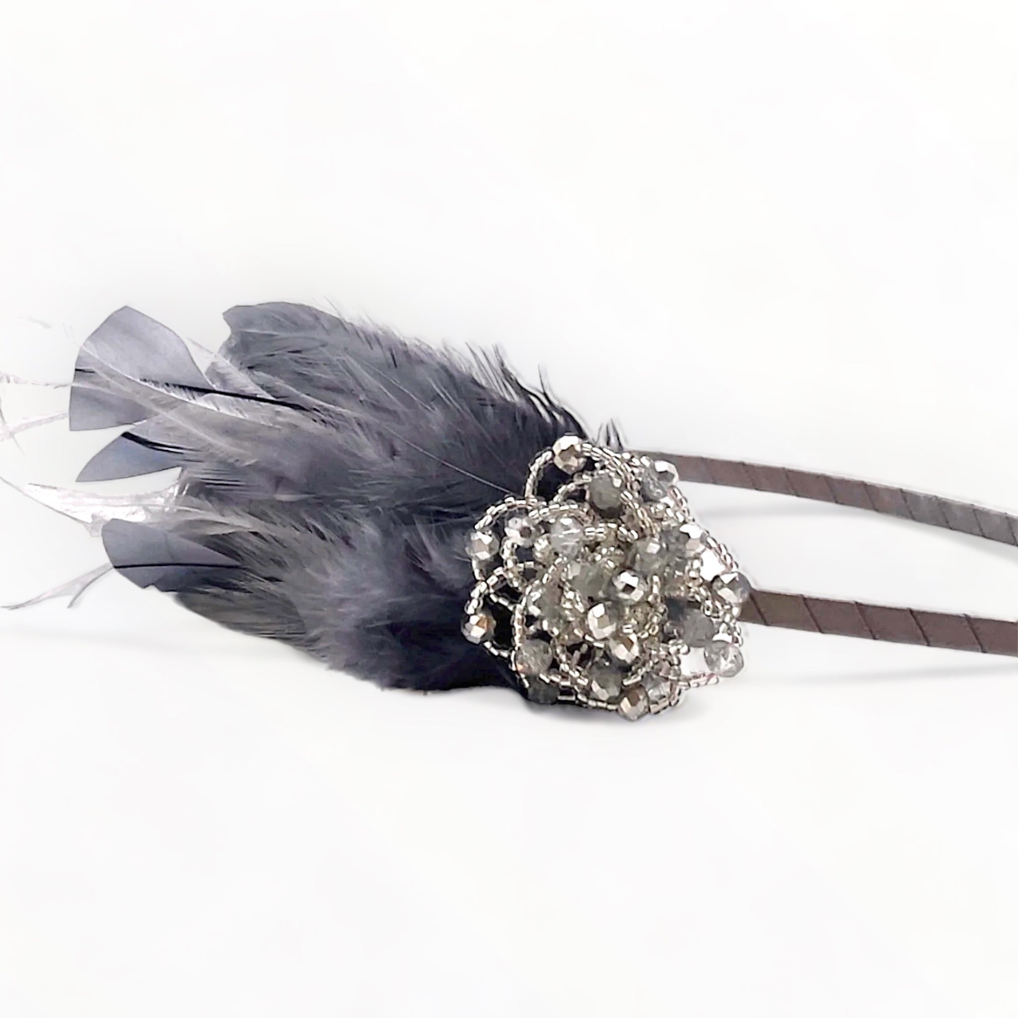 Luxury Designer Hair Accessories in silver by Sienna Likes to Party
