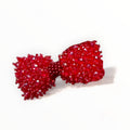 Toddlers Red Crystal Hair Bow