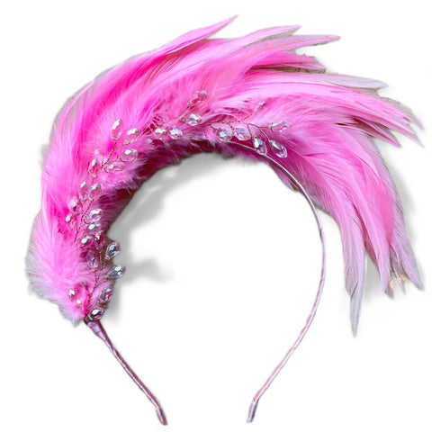 The Pretty Heather Pink Fascinator Headband