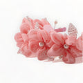 Chiffon flower and pearl pink flower hair band for kids