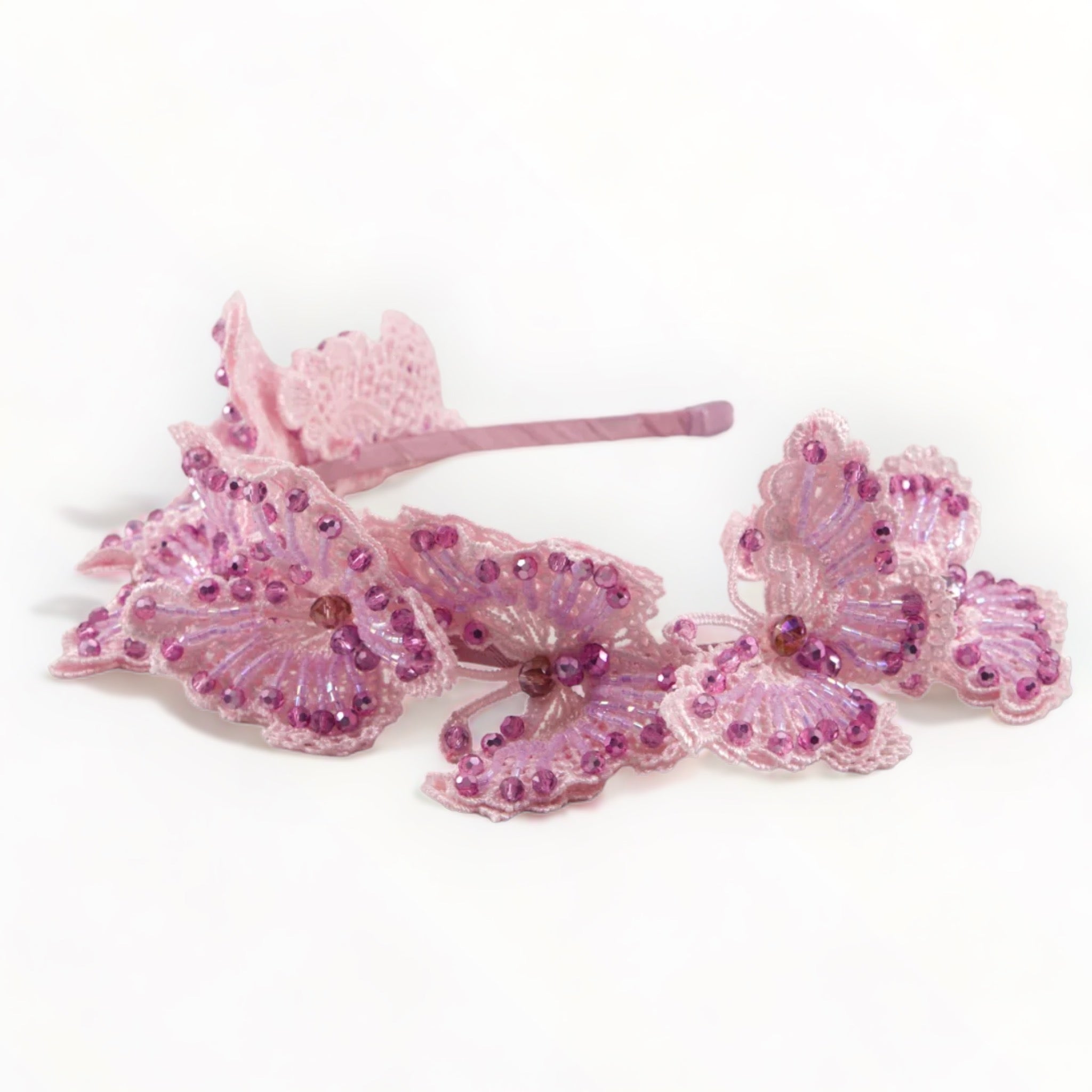 Girls Pink Butterfly Headands by Sienna Likes to Party