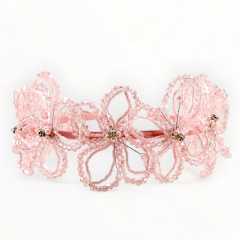 Girls Pink Butterfly headbands