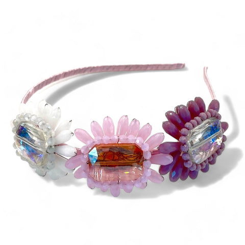 The Belladona Kids crystal flower headband
