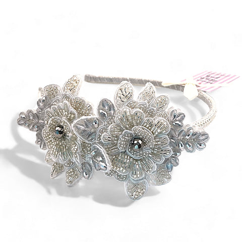 The Miss Sofia Girls Silver Headband