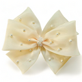 Soft Yellow hair bows for kids