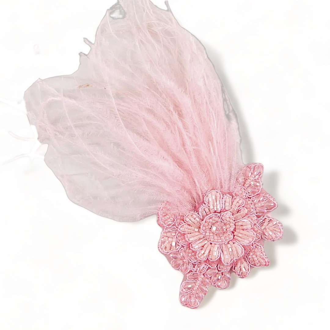 Designer childrens hair clips pink