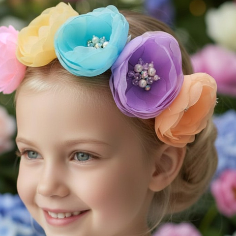 The Sweet Pea Flower Childrens Headband