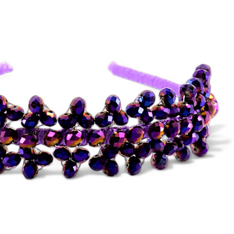 childrens designer purple headbands