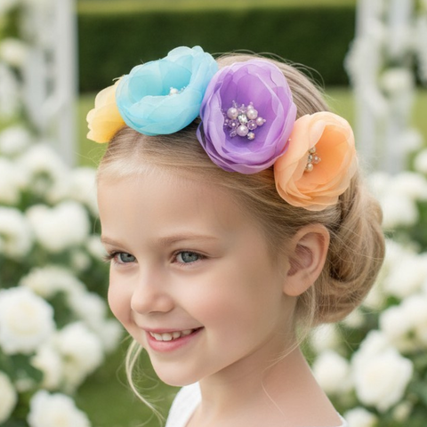The Sweet Pea Flower Childrens Headband
