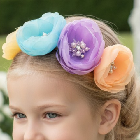 The Sweet Pea Flower Childrens Headband