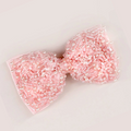 Girls Luxury Pink Crystal Hair Bow Clip