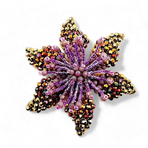 The Fuschia Childs Crystal Flower Clip