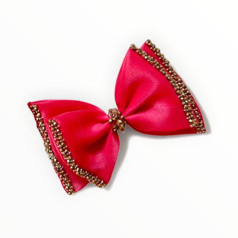 Girls Red Hair Bows for Christmans