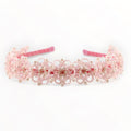 Girls Pink Headband handmade