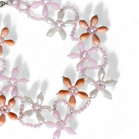 The Blossom Flower Girls Crystal Necklace