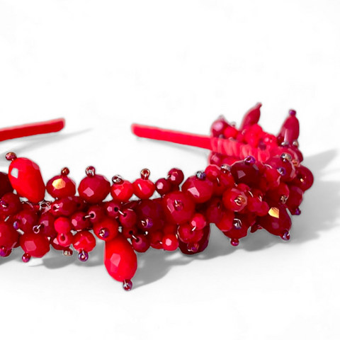 Luxury kids hair accessories - red