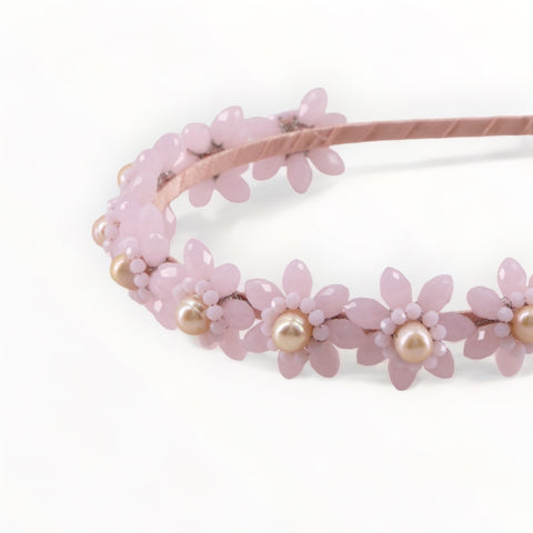 Flower Headbands in pink for children