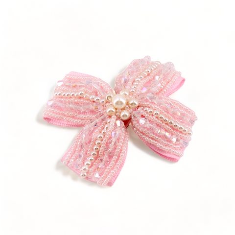 Designer Toddler Pink Hair Bow