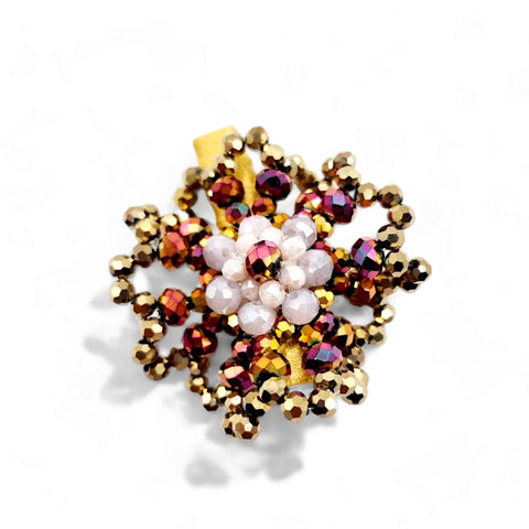 Handmade crystal hair clips for girls' special occasions.  Buy gold accessories designed by Sienna Likes to Party brand